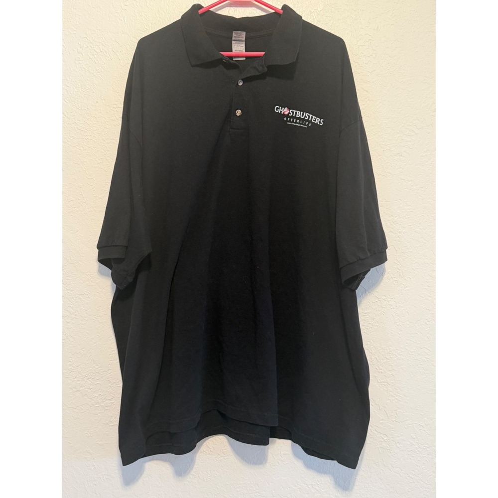 Gildan Ghostbusters Afterlife Promo Polo Shirt Black 4XL B&B Theatres Movie Crew